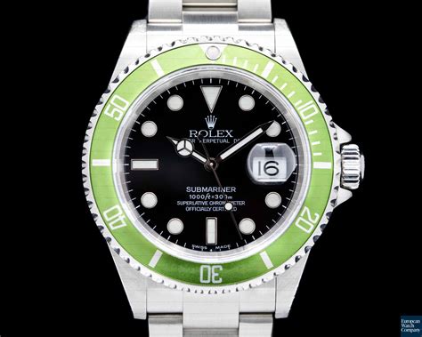 rolex submariner 50th anniversary kermit 16610lv